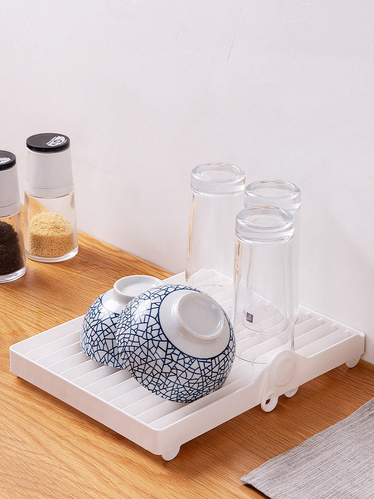 Compact Folding Dish Rack – Foldable Kitchen Drying Organizer