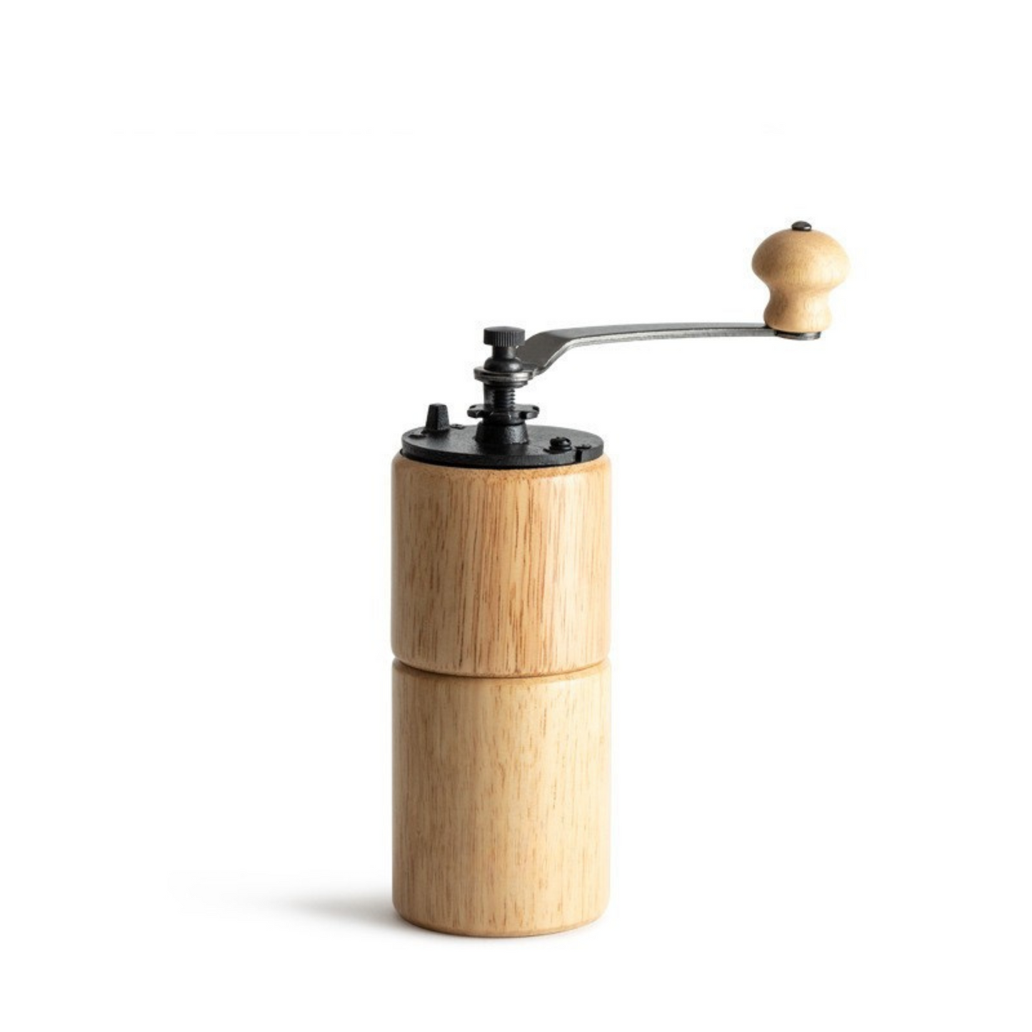 Vintage Manual Coffee Grinder – Cast Iron Grinding Core, Wooden Body