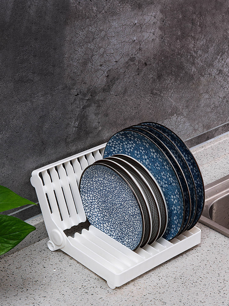 Compact Folding Dish Rack – Foldable Kitchen Drying Organizer