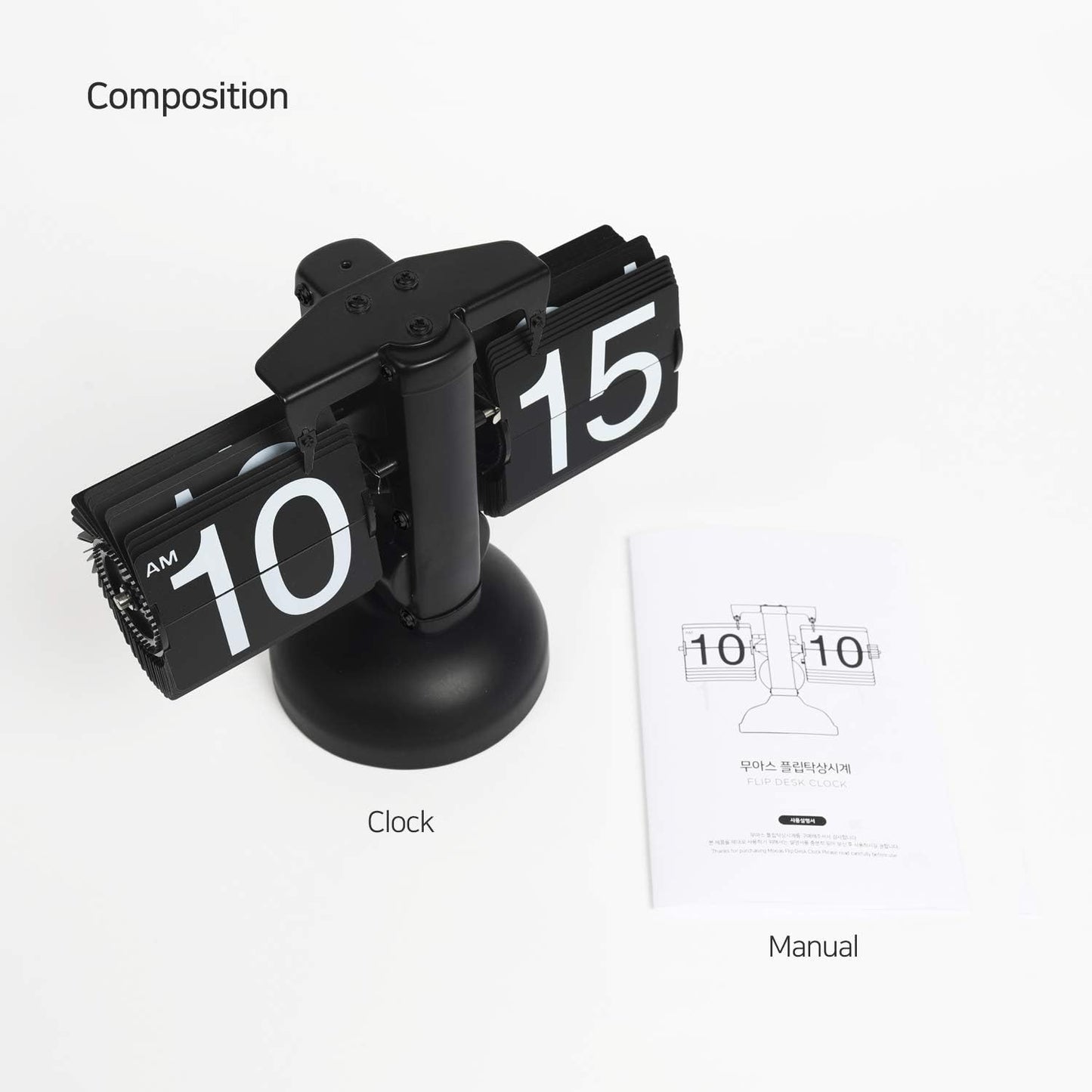 Retro Mechanical Flip Clock – Vintage Desk Alarm & Table Display