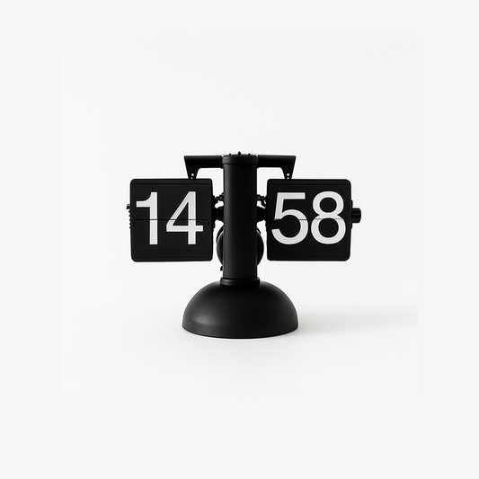 Retro Mechanical Flip Clock – Vintage Desk Alarm & Table Display